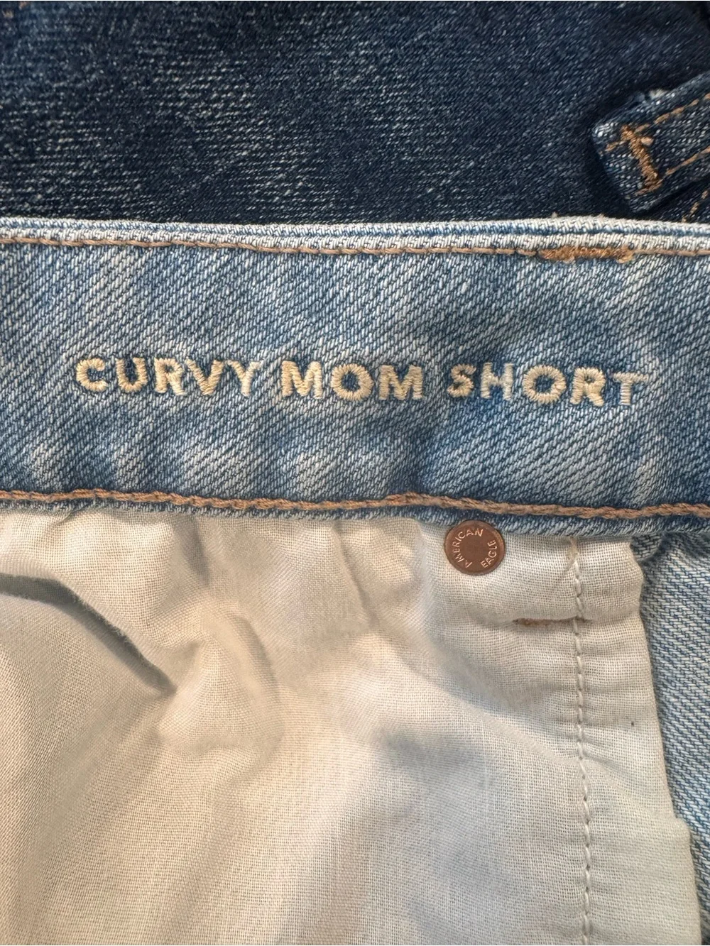 American Eagle Outfitters Light Blue Distressed Denim Shorts
